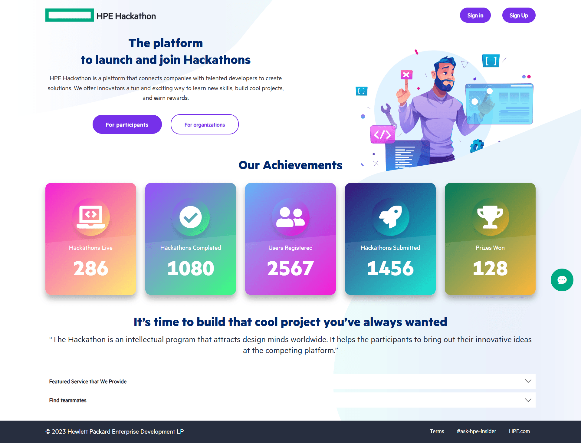 Hackathon Portal