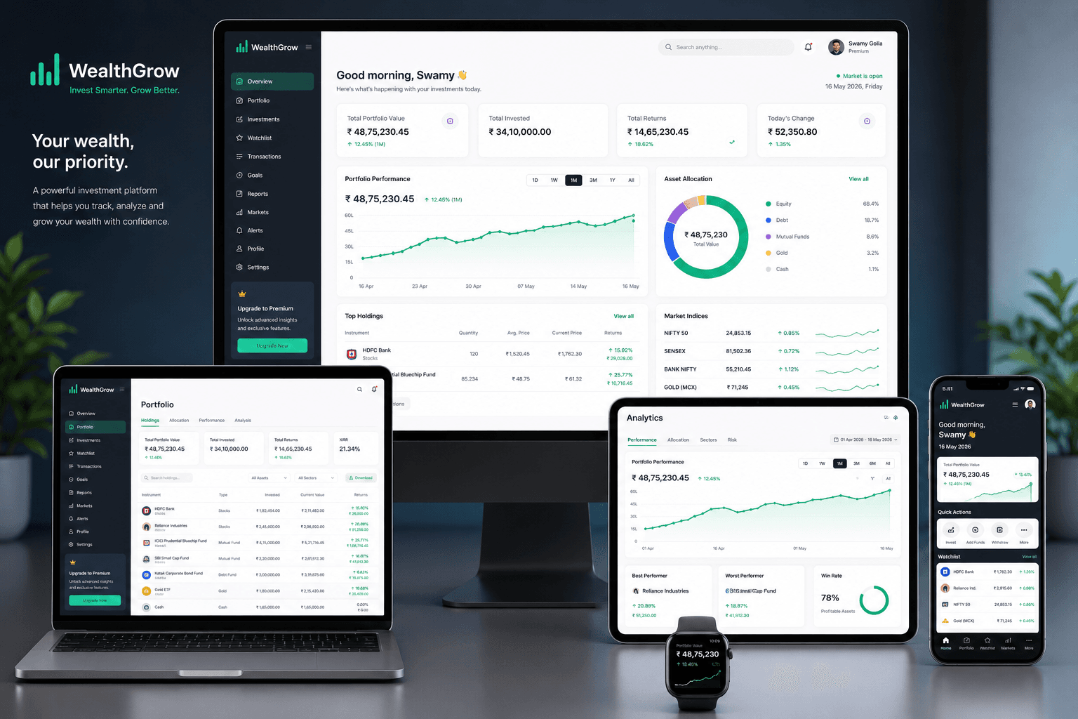 WealthGrow Investment Platform